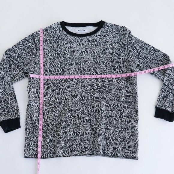 "Fucking Awesome" Brand Black & White Crewneck Sweater - Picture 4 of 12